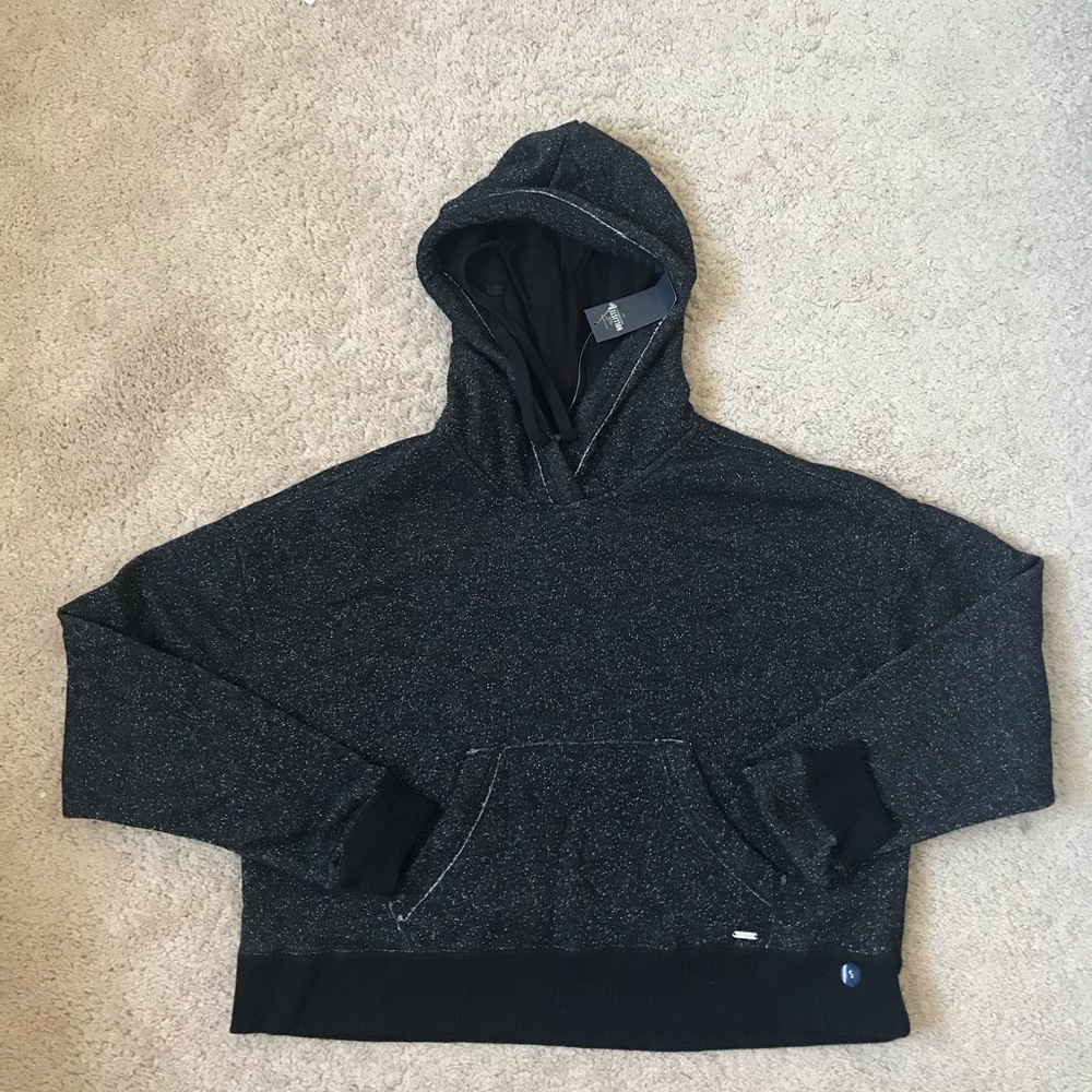 Hollister Hoodie Sweater black size S